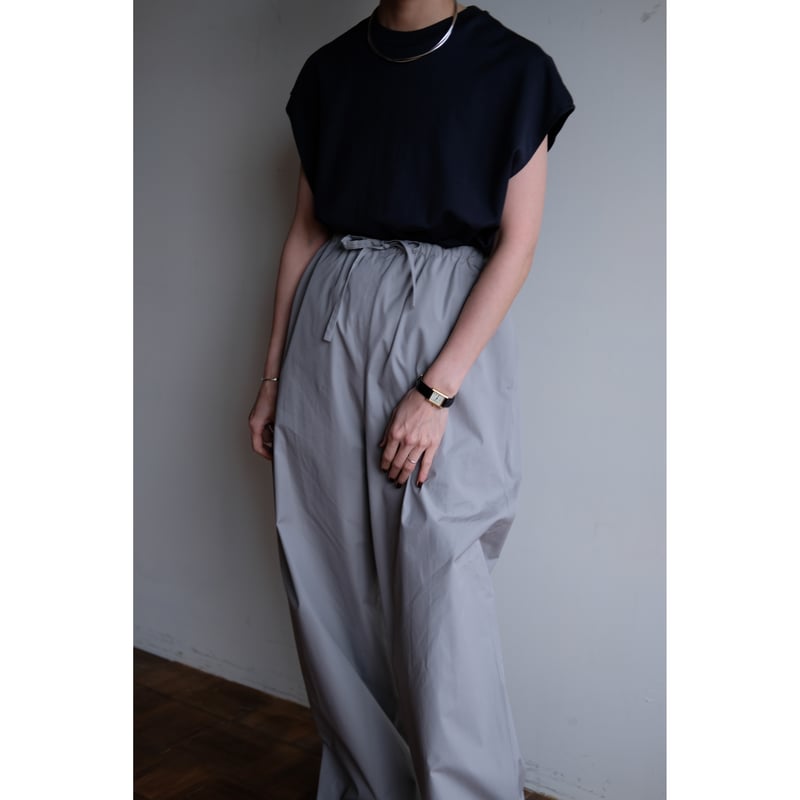 シルクパンツ アイボリー silk pants ivory M フリーサイズ Yoli / Silk pants / White | gallery hito