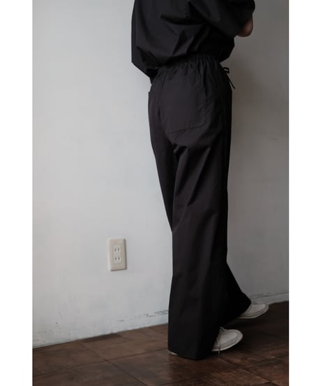 matereal / Cotton Silk Easy Pants(Black)