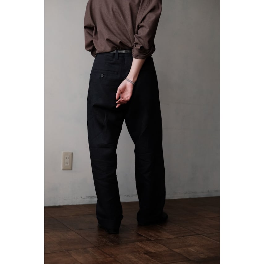 パンツ LINUS ANSNAM / Lurie Pants(Linen/Navy) | PARK