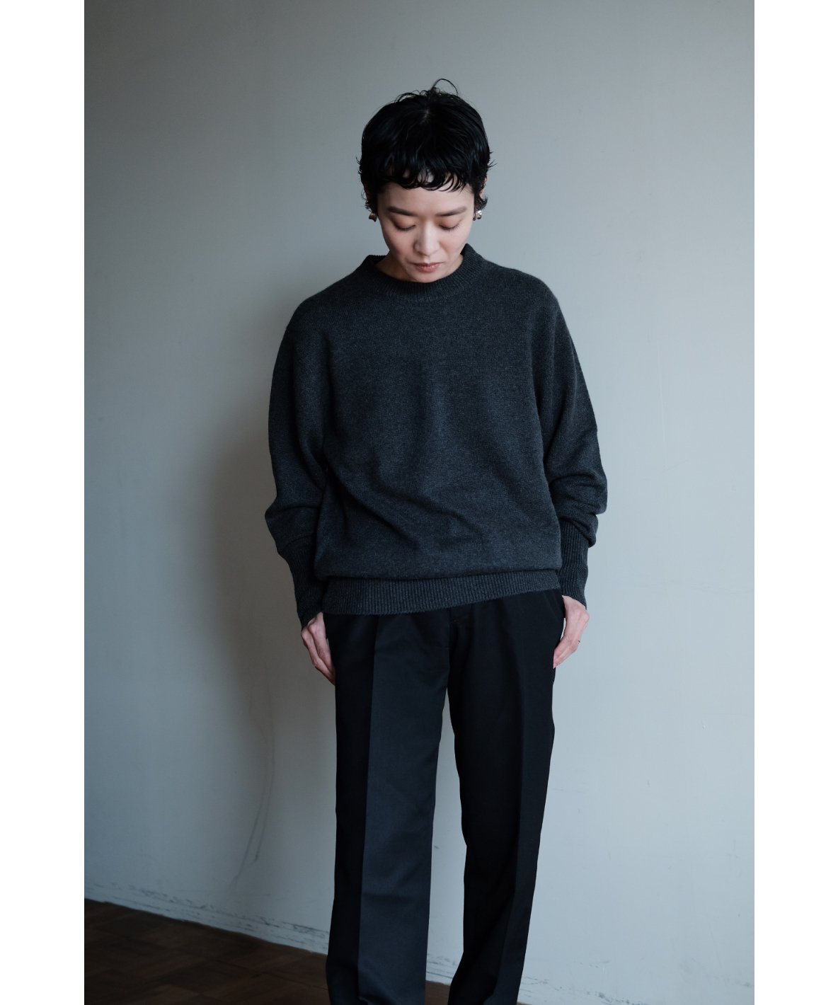 PICEA / 8GG Crew Neck(Charcoal) | PARK
