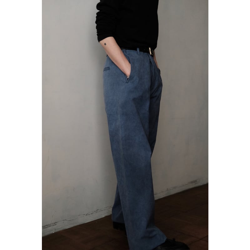 ANSNAM / Lurie Pants(Cotton/Navy) | PARK