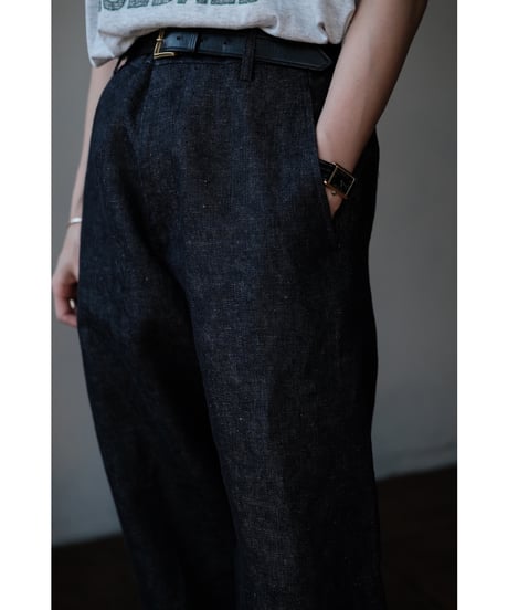 ANSNAM / Lurie Pants(Linen Denim/Indigo)