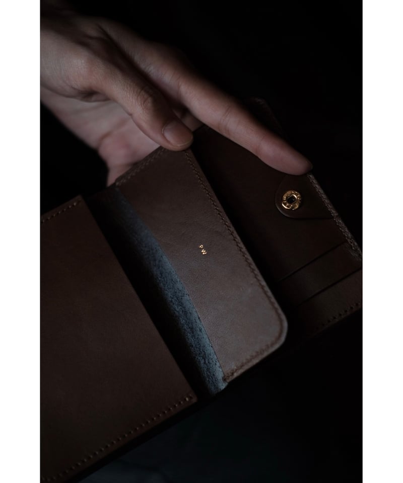 forme ポストウォレット/Post Wallet コードバンスタンプあり 美品 forme フォルメ ミニ財布 flp-30 Post wallet Cordovan