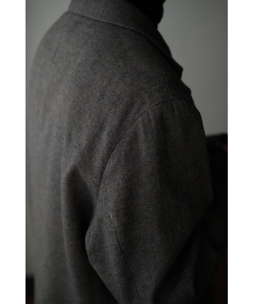 I am dork / Blazer(LinenWoolCashmere/Brown mix)