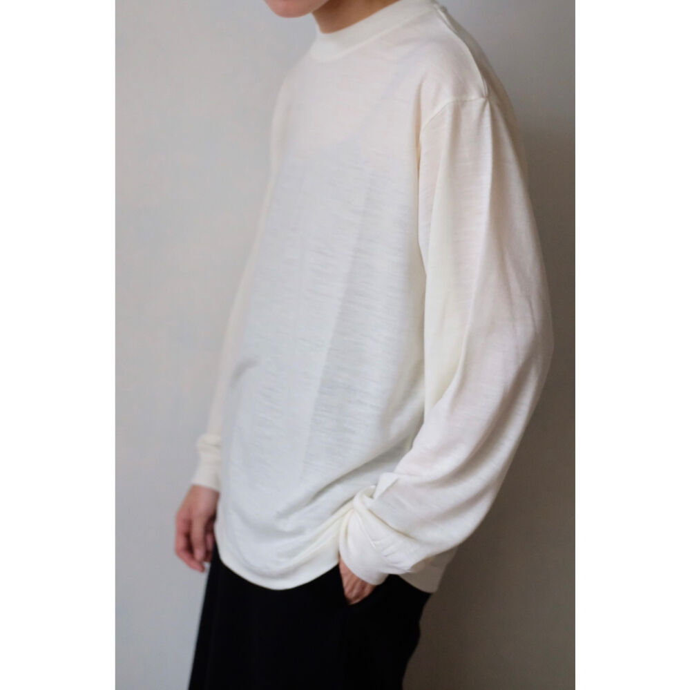 LIFiLL WOOLISH STRETCH LONGSLEEVE TEEグレー LIFiLL（リフィル）公式｜WOOLISH（ウーリッシュ）ロング
