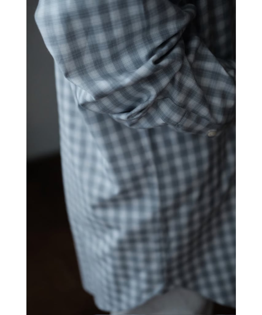 ANSNAM / プレーンシャツ(Grey×White) | PARK