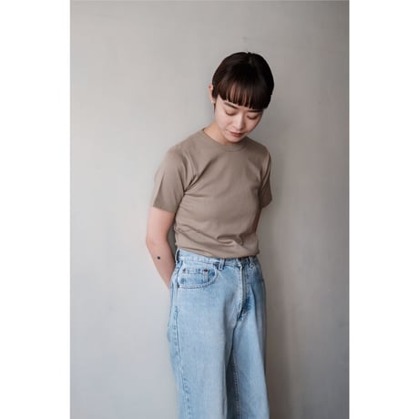 LIFiLL / Cottony Soft Stretch Tee(Taupe)