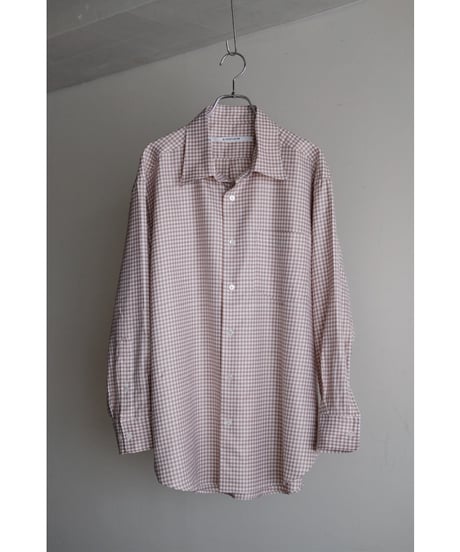 ANSNAM ビスコース プレーンシャツ 02 チェック アンスナム ANSNAM