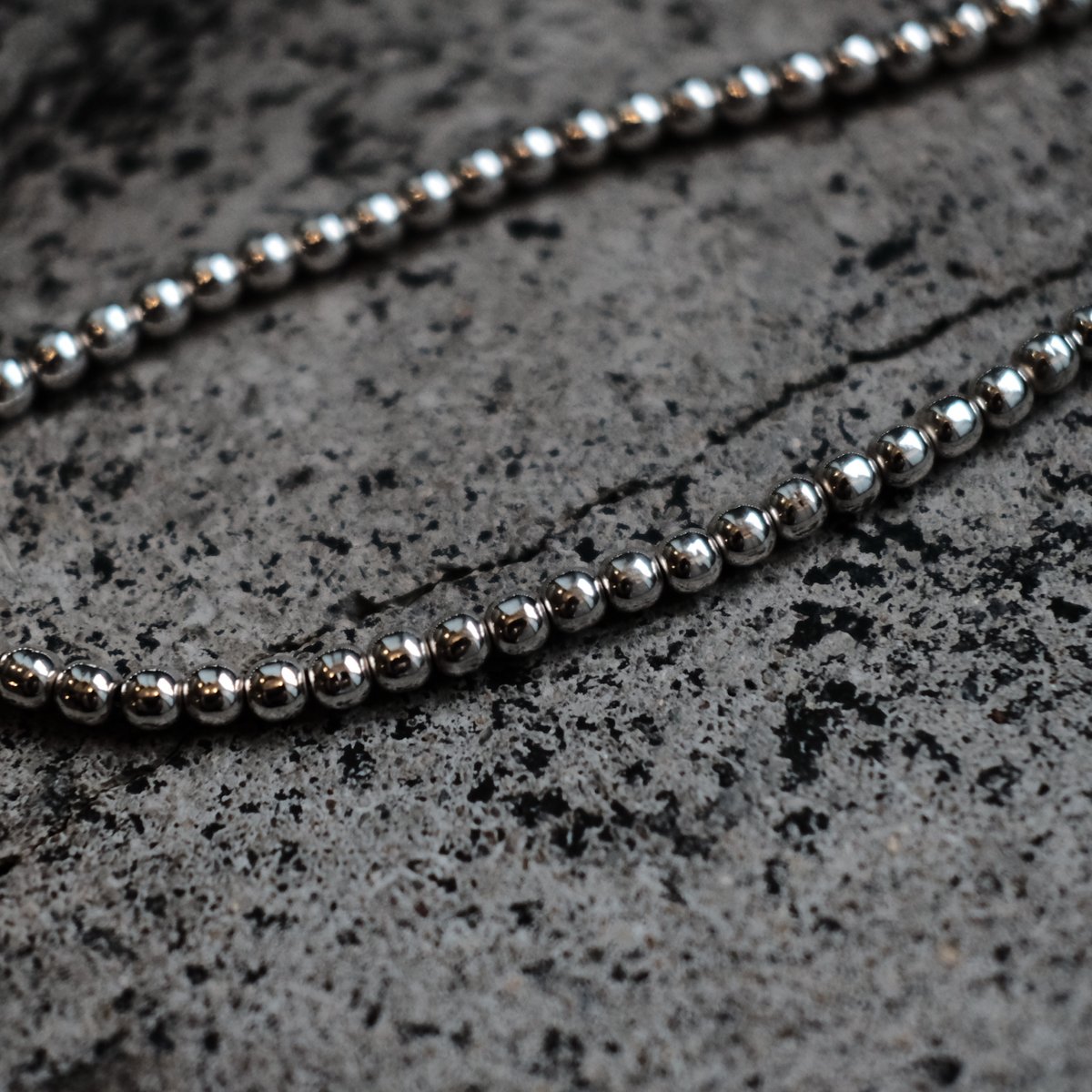 BASENOTES / 6mm Silver Ball Necklace from Mexic