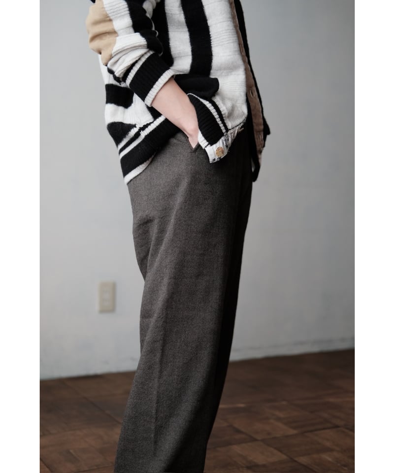 ANSNAM / Lurie Pants(LinenWoolCashmere/Brown mi