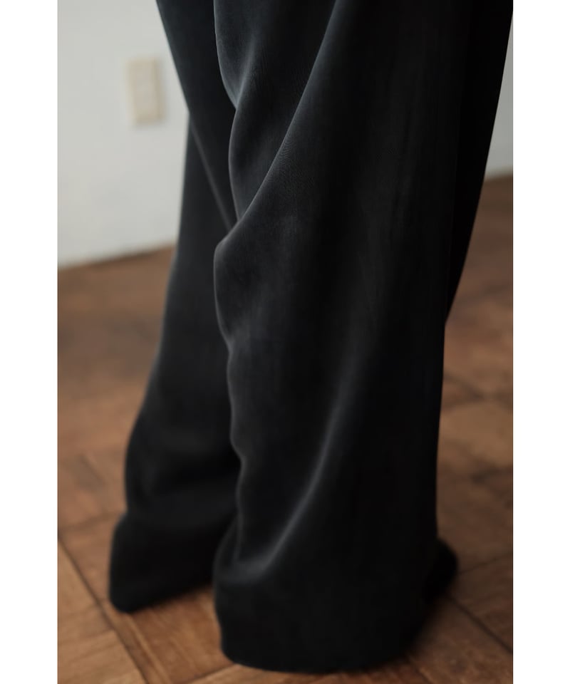 matereal / Cupro Easy Pants(Black) | PARK