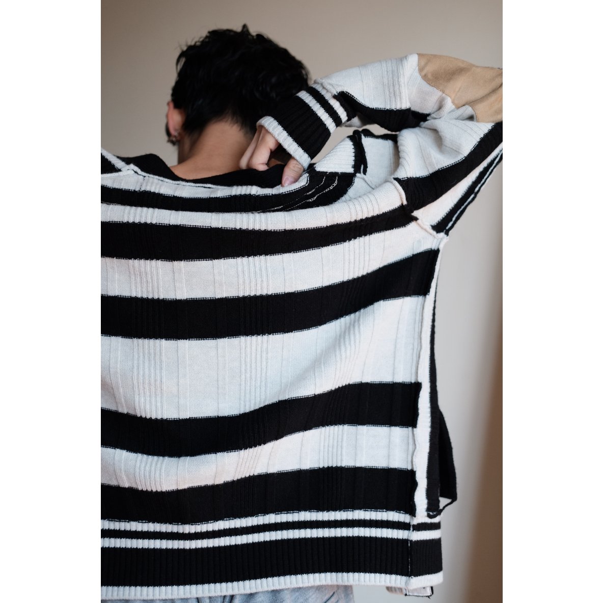 ANSNAM / Stripes Cardigan(Black×White) | PARK ANSNAM / Stripes Cardigan(Black×White) | PARK