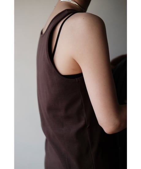 BISOWN / COTTON CIRCULAR RIB TANKTOP(3 colors)