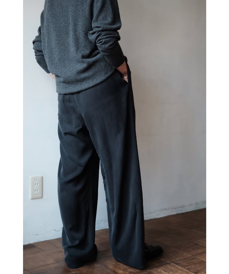 パンツ park matereal / Cupro Easy Pants(Black) | PARK