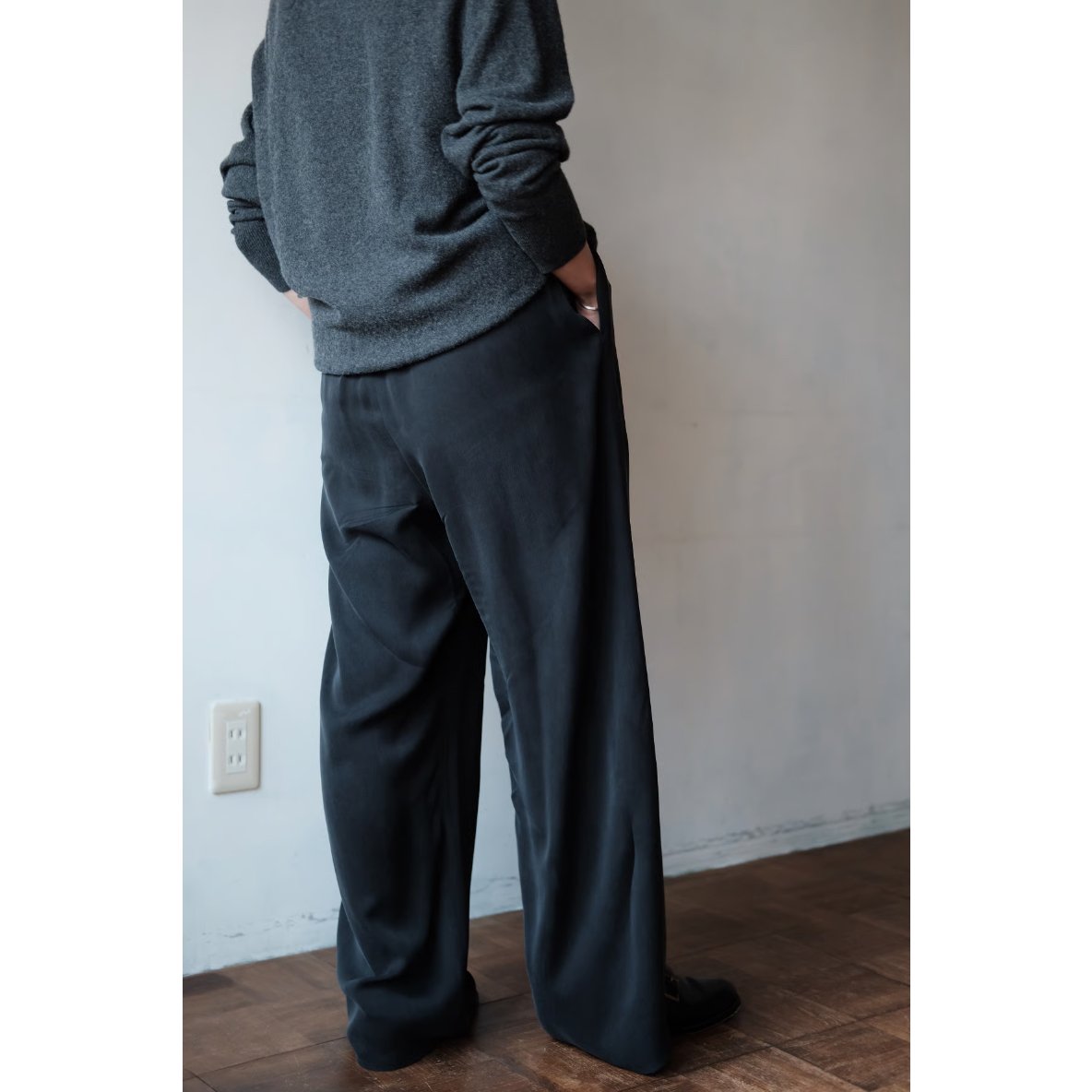 パンツ park matereal / Cupro Easy Pants(Black) | PARK
