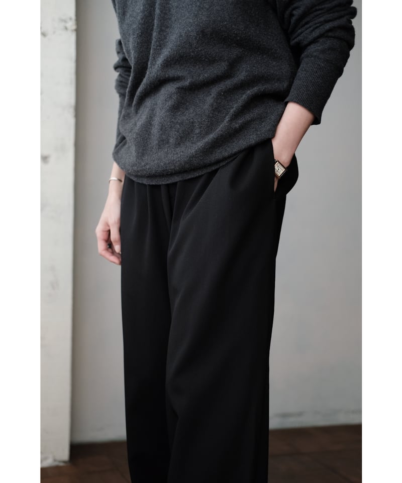 matereal / Silophil Wool Easy Slacks(Black) | PARK matereal / Silophil Wool Easy Slacks(Black) | PARK