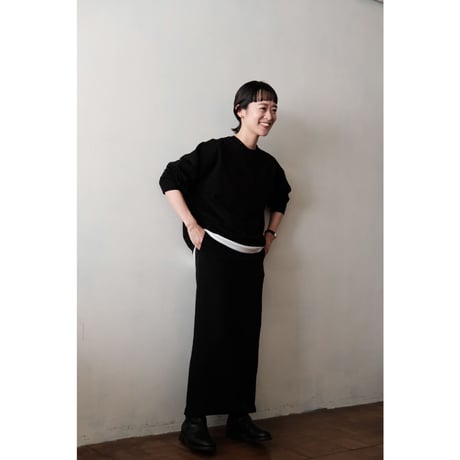 LIFiLL / 別注 Cottony Sweat Skirt(Black)