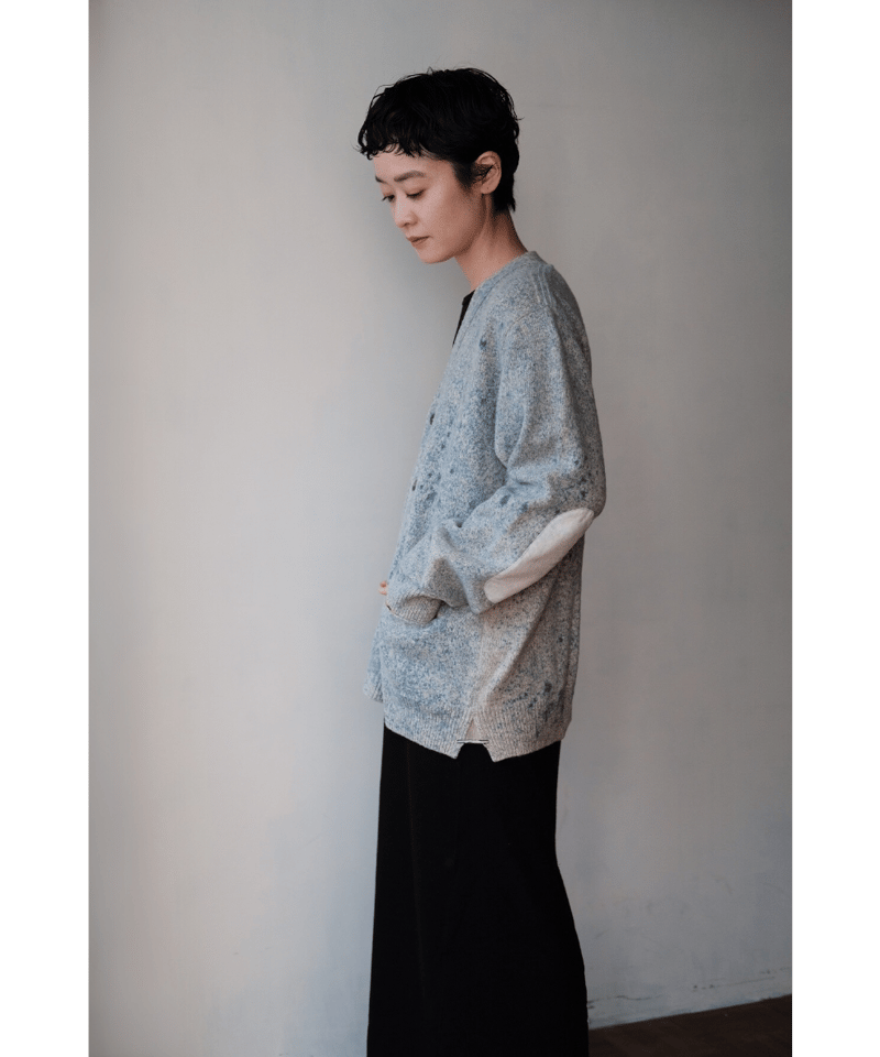 ANSNAM カーディガン アンスナム ANSNAM / Sprayed Cardigan(Blue Graybeige) | PARK
