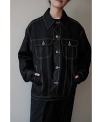 ANSNAM / Gジャン(Linen/Black)
