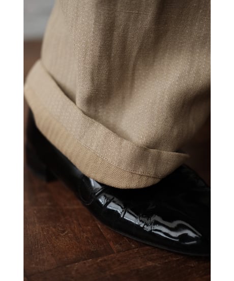 ANSNAM / Lurie Pants(Micro Dot Cotton/Beige)