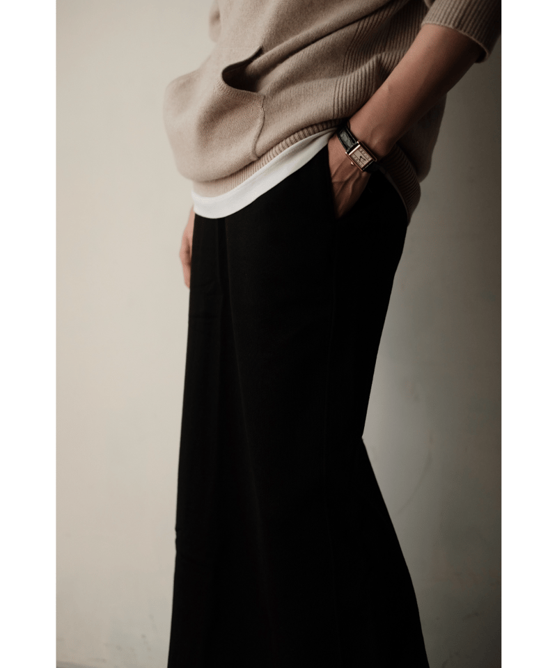 LIFiLL / 別注 Cottony Sweat Skirt(Black) | PARK