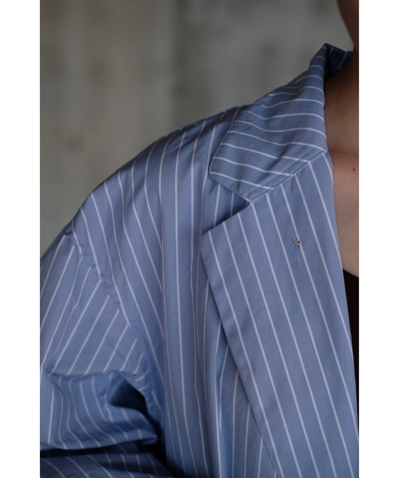 ANSNAM / ビッグパジャケット(Cotton/Blue×White) | PARK