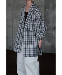 ANSNAM / ビッグパジャケット(LinenNylon/White×Black×Beige×Navy)
