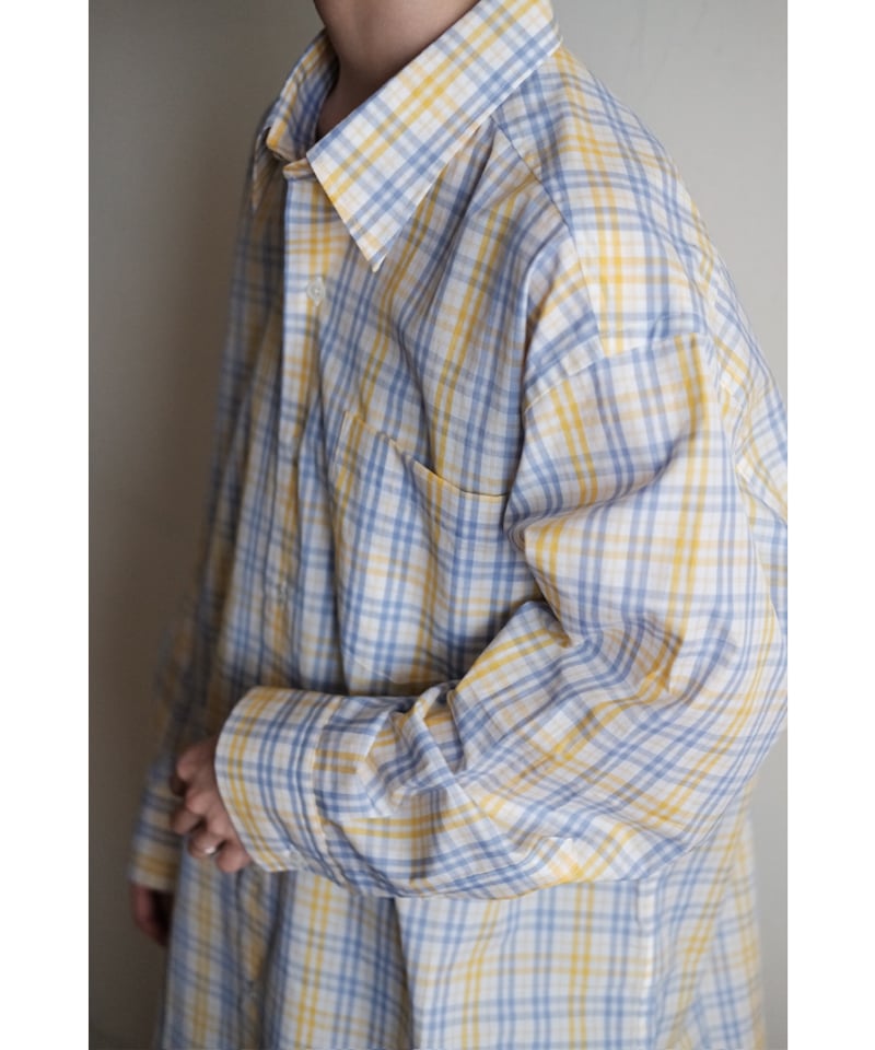 ANSNAM ビスコース プレーンシャツ 02 チェック アンスナム ANSNAM ビスコース プレーンシャツ 02 チェック アンスナム