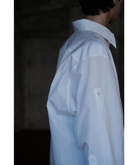 ANSNAM / Double Cuffs Shirt(White)