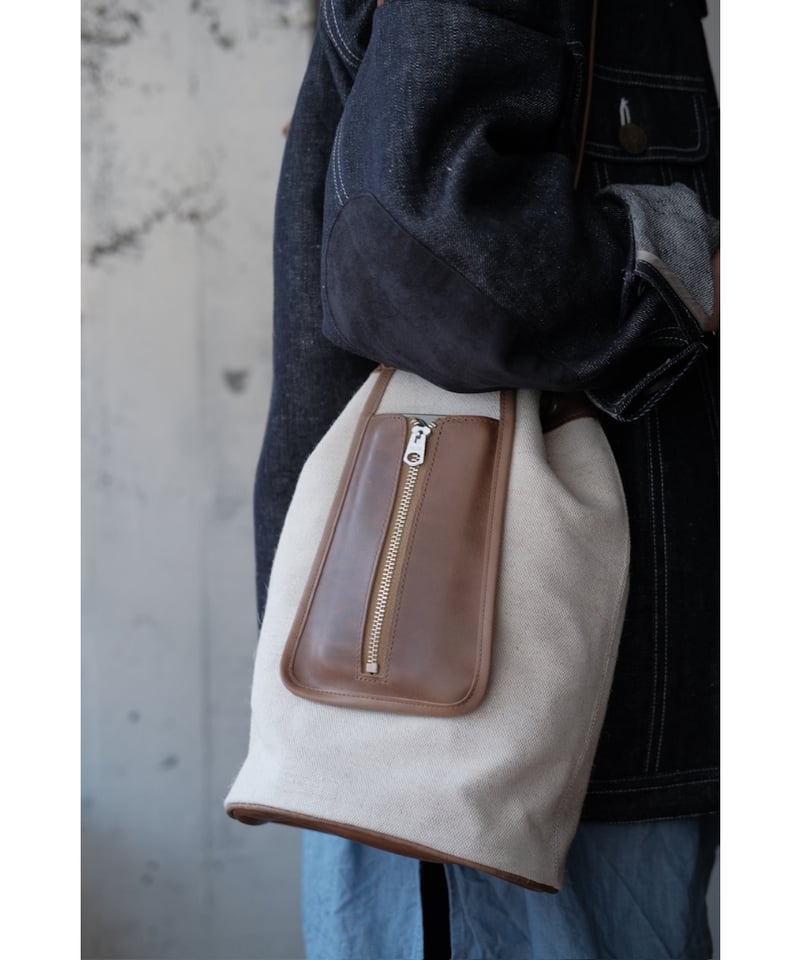 forme / Drawstring Bag(Jute Canvas×Class Brown)