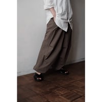 ANSNAM / Over Pants(Brown)