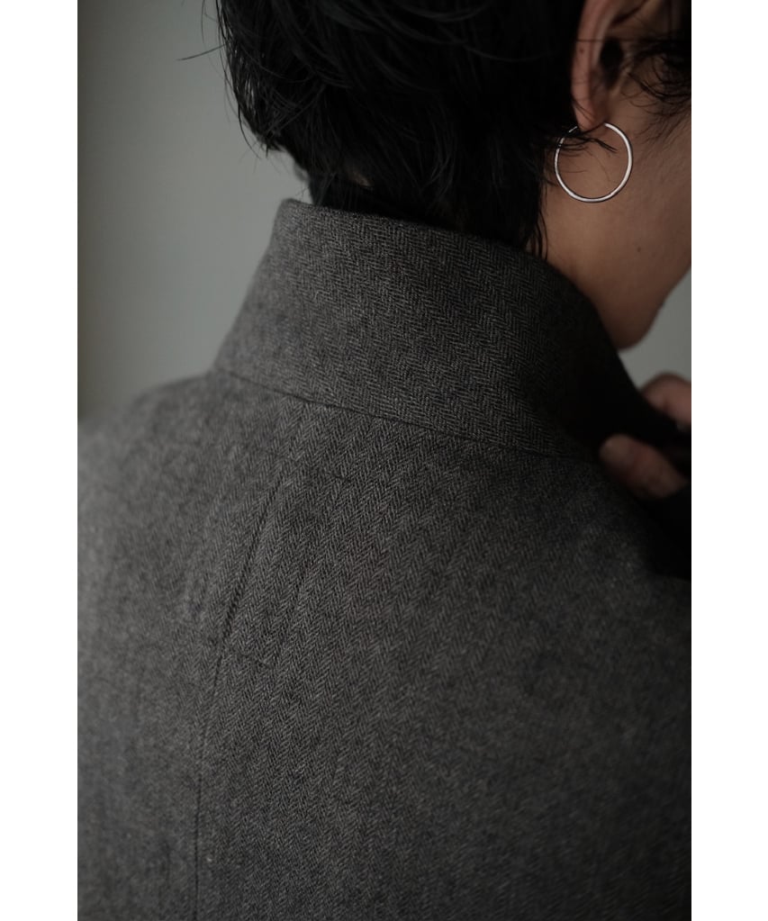 I am dork / Blazer(LinenWoolCashmere/Brown mix)