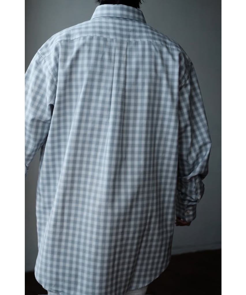 ANSNAM / プレーンシャツ(Grey×White) | PARK