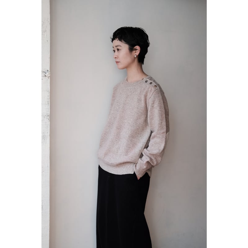 ANSNAM run sprayed pullover アンスナム ANSNAM / Sprayed Pull Over(Blue Graybeige) | PARK