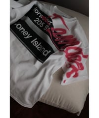I am dork / Coney Island Print T-Shirt(White)