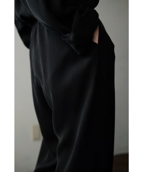 matereal / Cupro Easy Pants(Black)