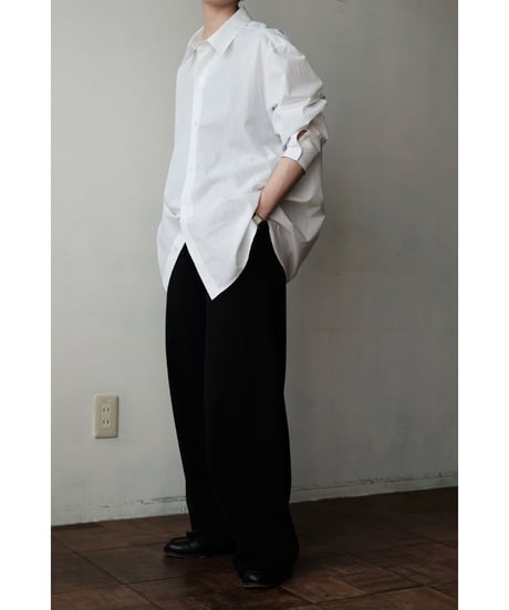 matereal / OHMIZARASHI Regular Collar Shirt(White)