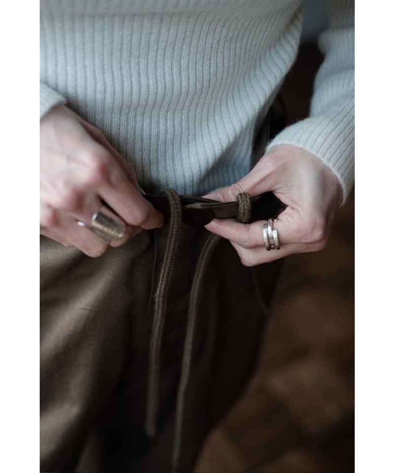 BISOWN / COTTON LINEN M43 TROUSERS(MILITARY GRE