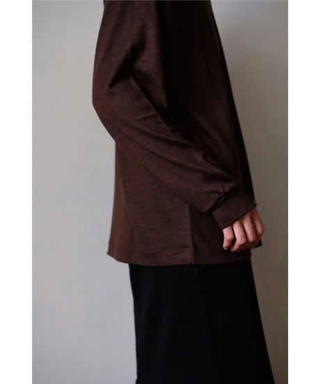 LIFiLL / Woolish Longsleeve Tee(Brown)
