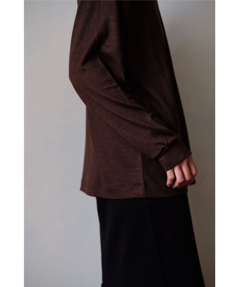 LIFiLL / Woolish Longsleeve Tee(Brown) | PARK
