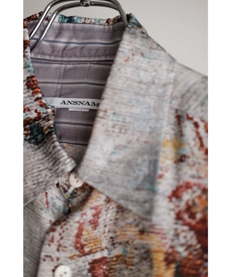 ANSNAM / Patched Shirts(Viscose Cupro/Mix)