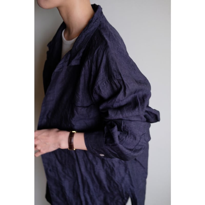 ANSNAM / 牛飼いシャツ(Navy) | PARK