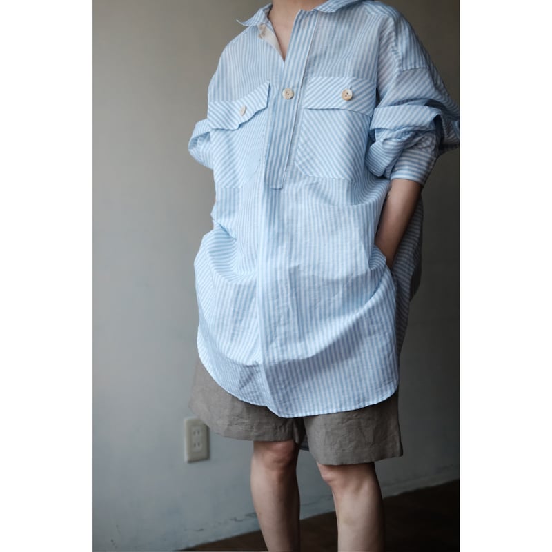 ANSNAM / Dry Short Pants(CottonLinen/Lt.Gray) |