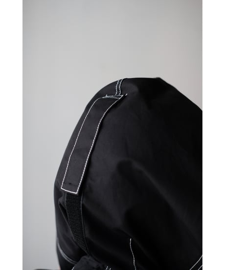 ANSNAM / Hooded Coat(Ventile Cotton/Black)