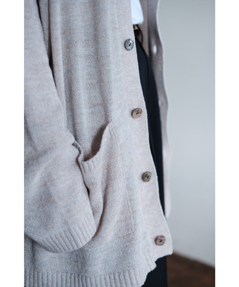ANSNAM カーディガン アンスナム ANSNAM / Sprayed Cardigan(Pink Graybeige) | PARK