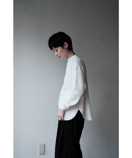 LIFiLL / Cottony Waffle Longsleeve Tee(White)