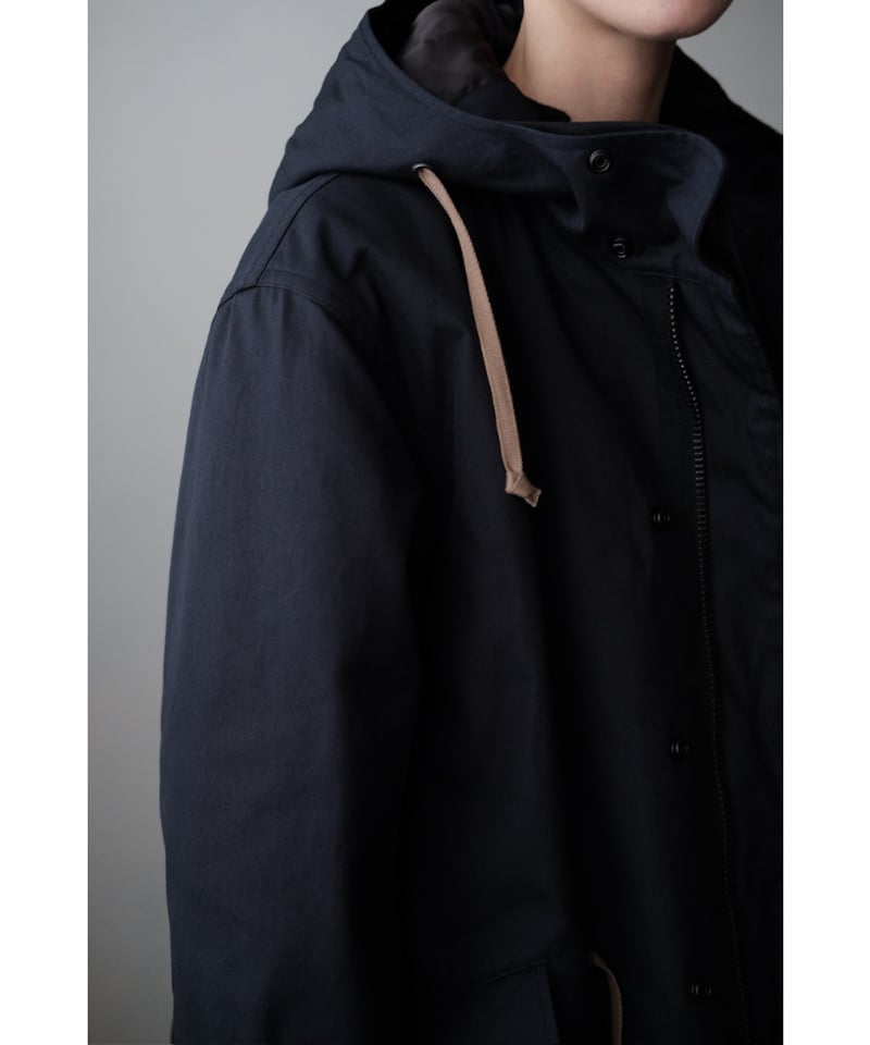 ANSNAM / Mods Coat Wide(High Density Cotton/Nav