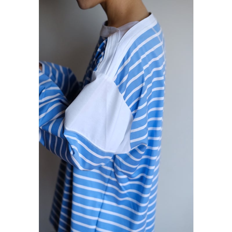 ansnam riverrun ボーダー ensou niceness シャツ ANSNAM / Border 9/10 Sleeve Tee(White×Green) |