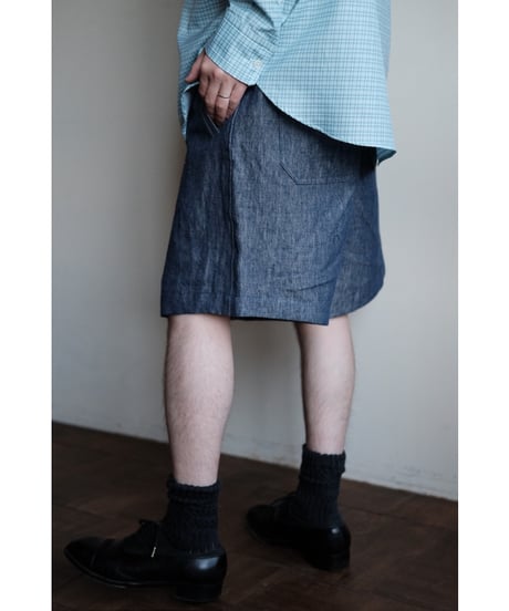 ANSNAM / Dry Short Pants(Indigo)