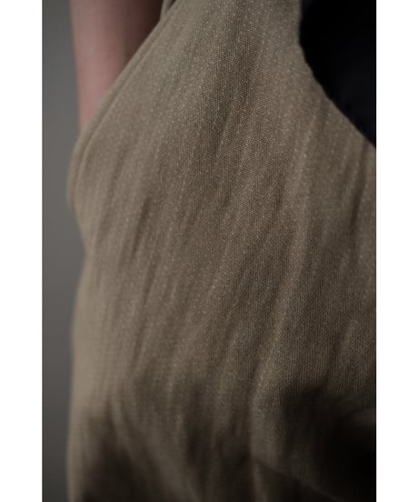 ANSNAM / Lurie Pants(Micro Dot Cotton/Beige)